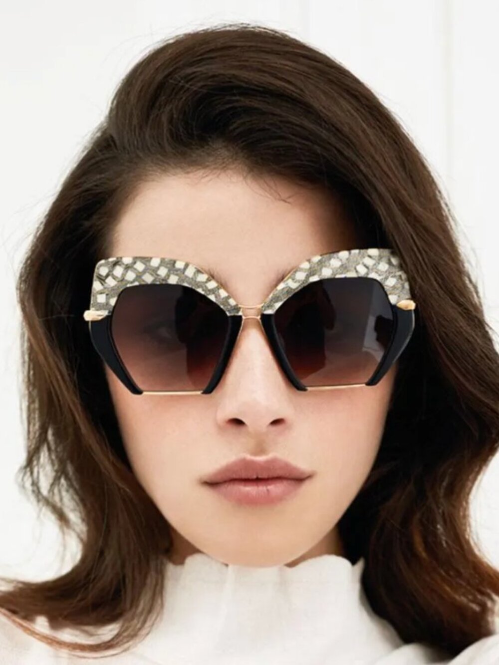 KREWE Plume to Champagne 24K Sunglasses  EUC